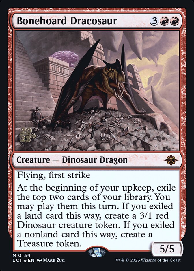 Bonehoard Dracosaur — The Lost Caverns of Ixalan Promos 134s/136