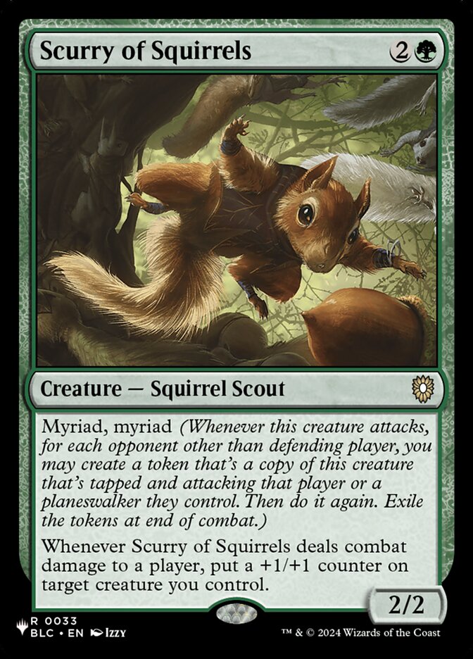 Scurry of Squirrels — The List BLC-33/5581