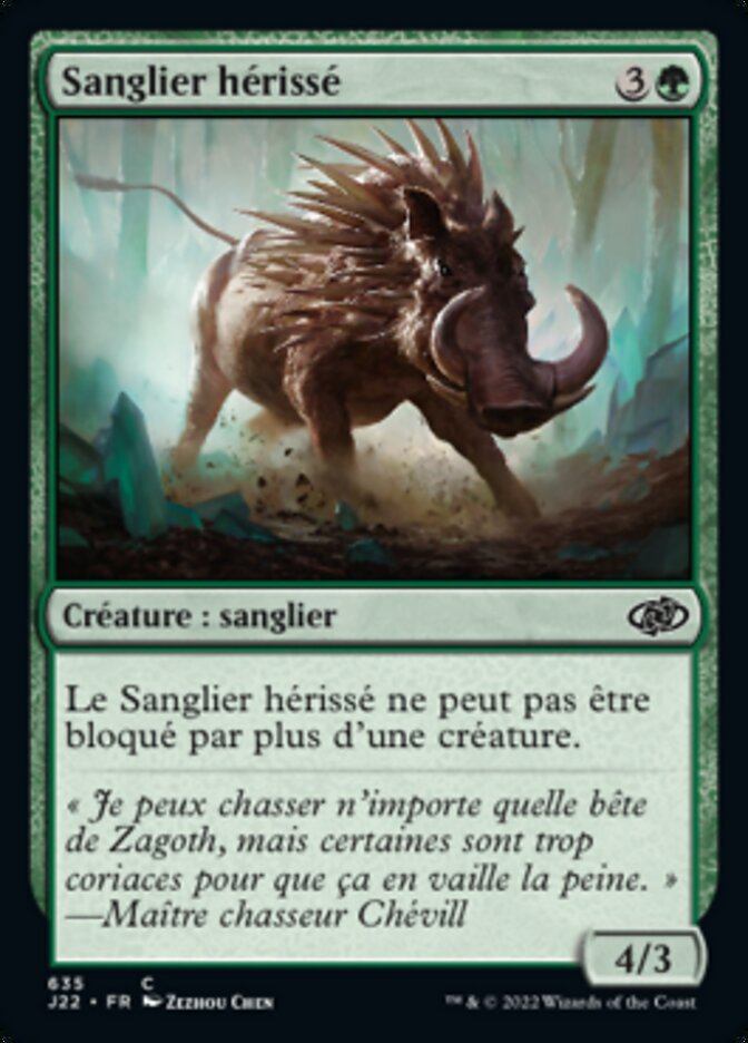 Sanglier hérissé — Jumpstart 2022 635/835