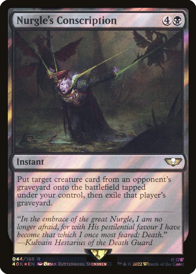 Nurgle's Conscription — Warhammer 40,000 Commander 44★/617