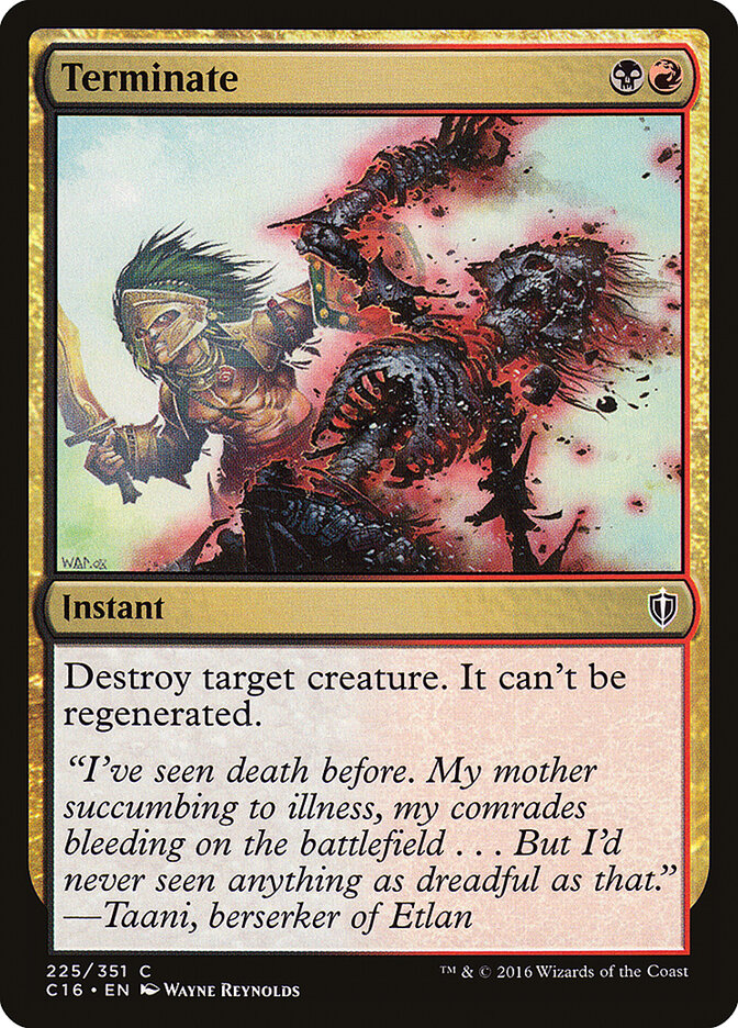 Terminate — Commander 2016 225/351