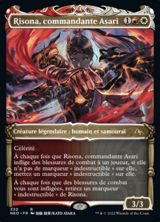 Risona, commandante Asari — Kamigawa: Neon Dynasty 330/531