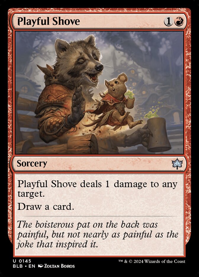 Playful Shove — Bloomburrow 145/398