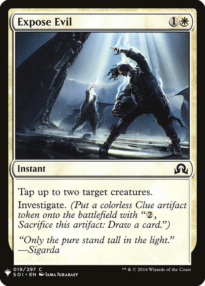 Expose Evil — The List SOI-19/5581