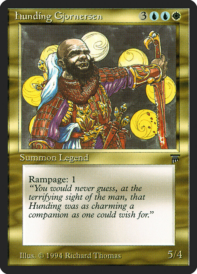 Hunding Gjornersen — Legends 231/310