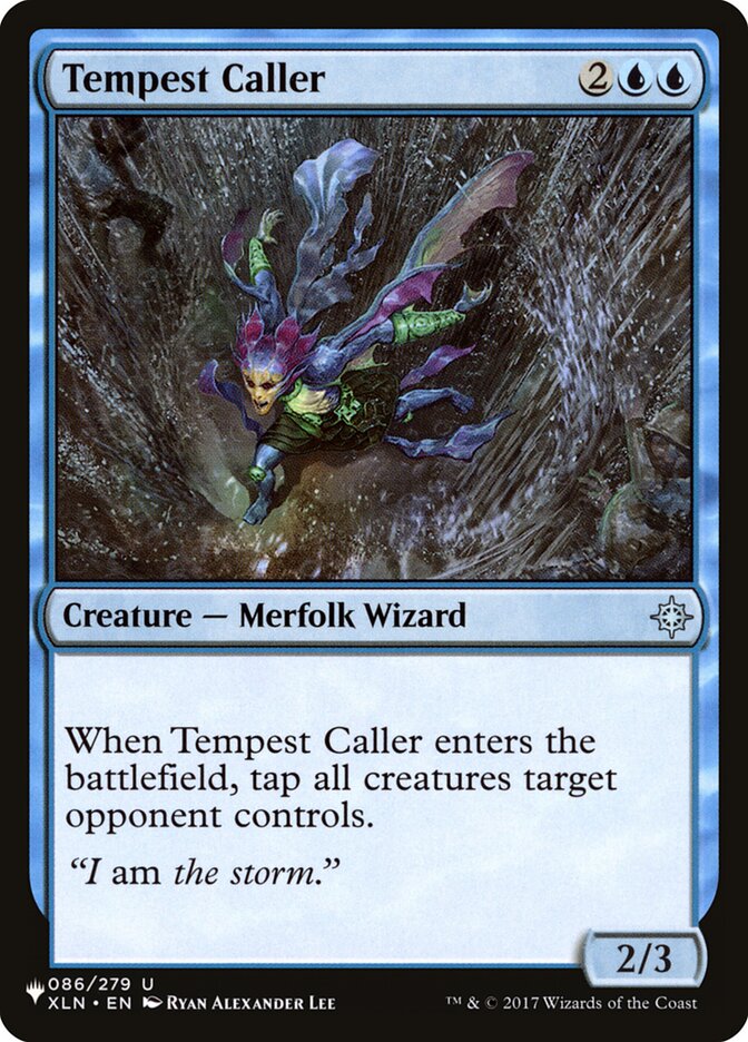 Tempest Caller — The List XLN-86/5581