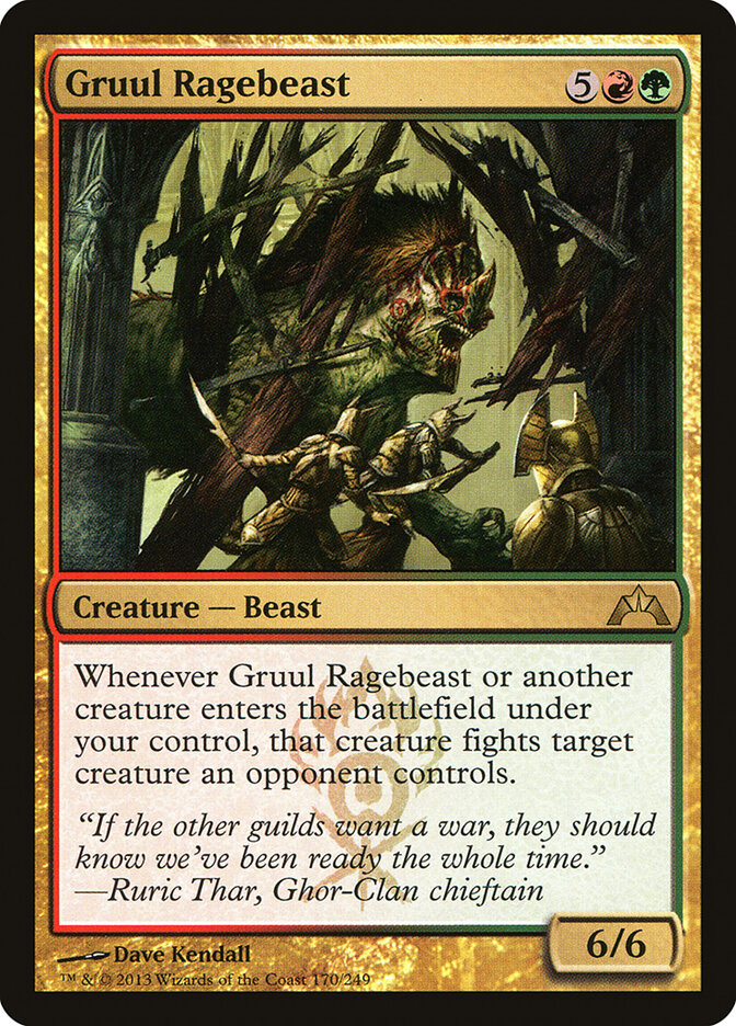 Gruul Ragebeast — Gatecrash 170/249
