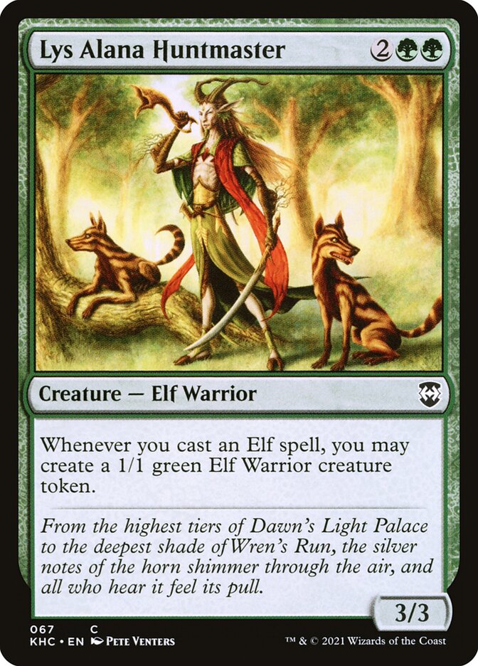 Lys Alana Huntmaster — Kaldheim Commander 67/119
