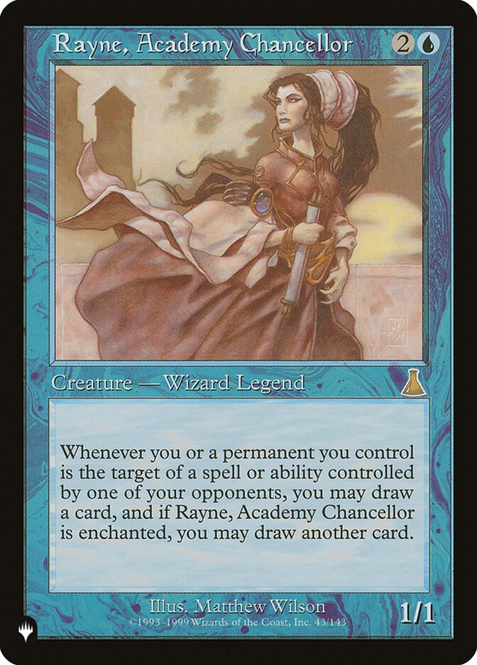 Rayne, Academy Chancellor — The List UDS-43/5581