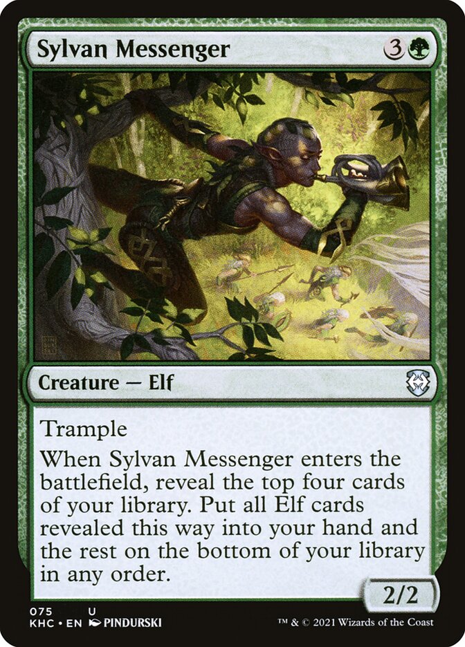 Sylvan Messenger — Kaldheim Commander 75/119