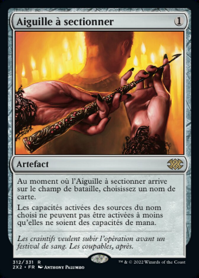 Aiguille à sectionner — Double Masters 2022 312/579