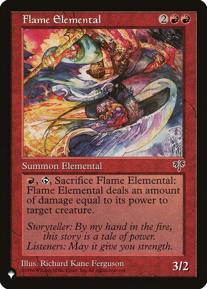 Flame Elemental — The List MIR-175/5581