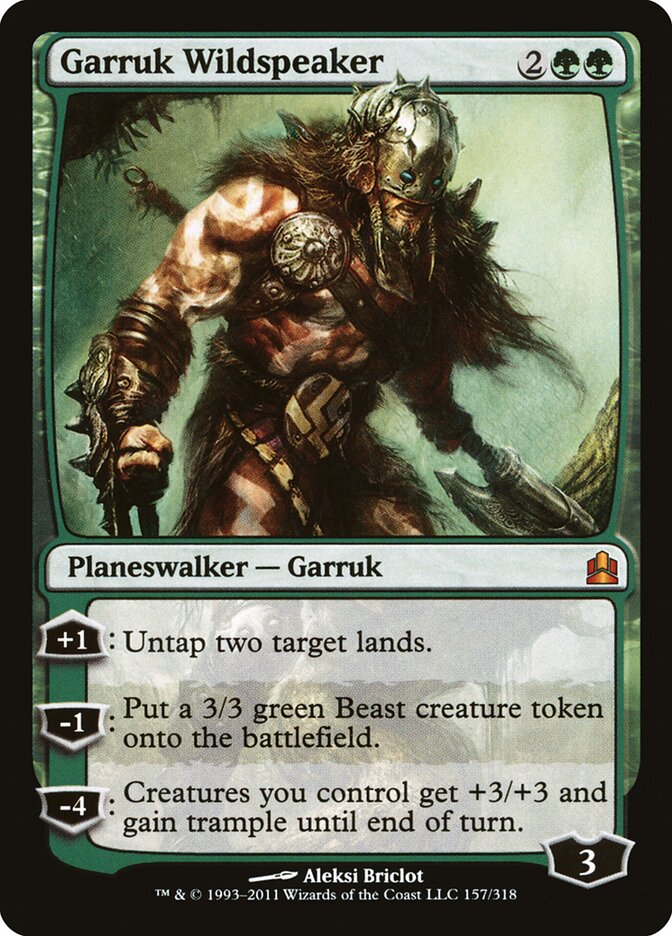 Garruk Wildspeaker — Commander 2011 157/318