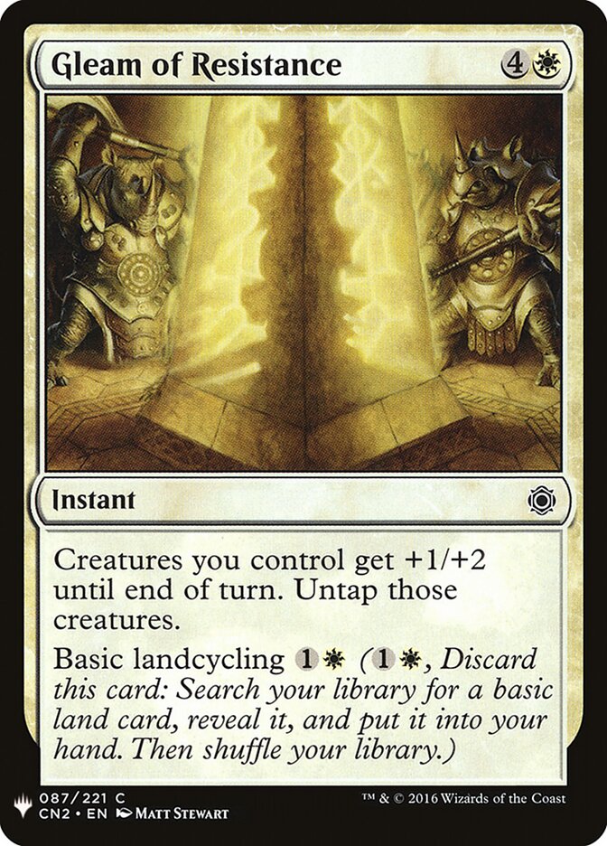 Gleam of Resistance — The List CN2-87/5581