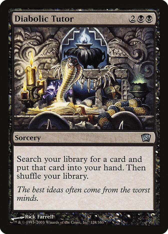 Diabolic Tutor — Eighth Edition 128★/710