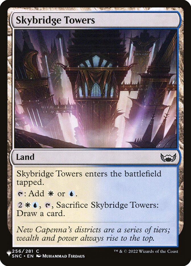 Skybridge Towers — The List SNC-256/5581