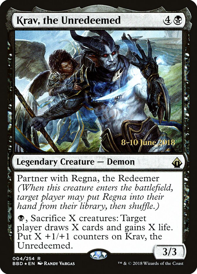 Krav, the Unredeemed — Battlebond Promos 4s/22