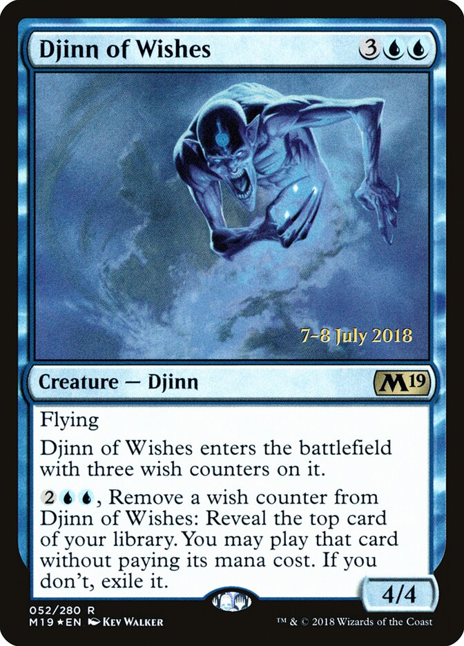 Djinn of Wishes — Core Set 2019 Promos 52s/95