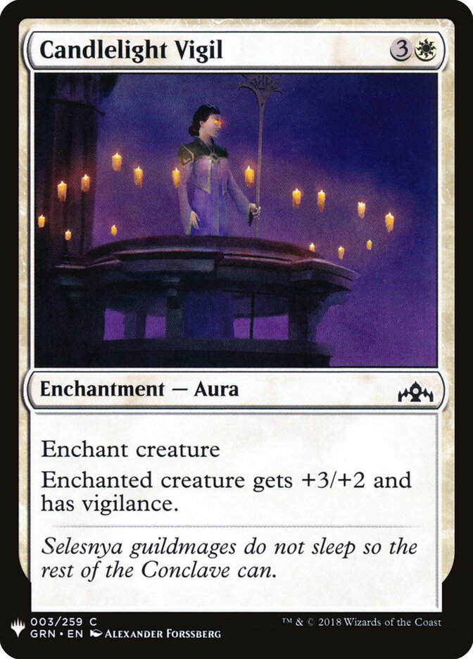 Candlelight Vigil — The List GRN-3/5581