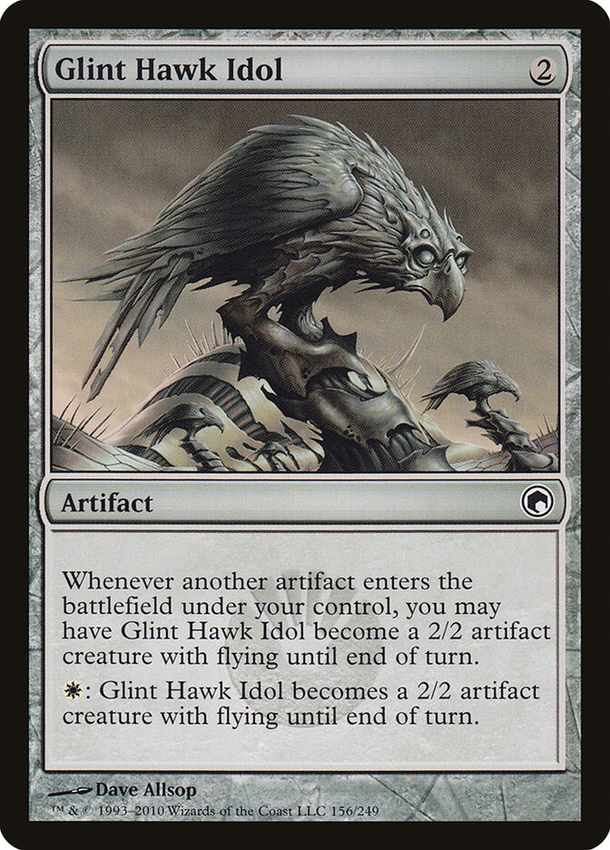 Glint Hawk Idol — Scars of Mirrodin 156/249