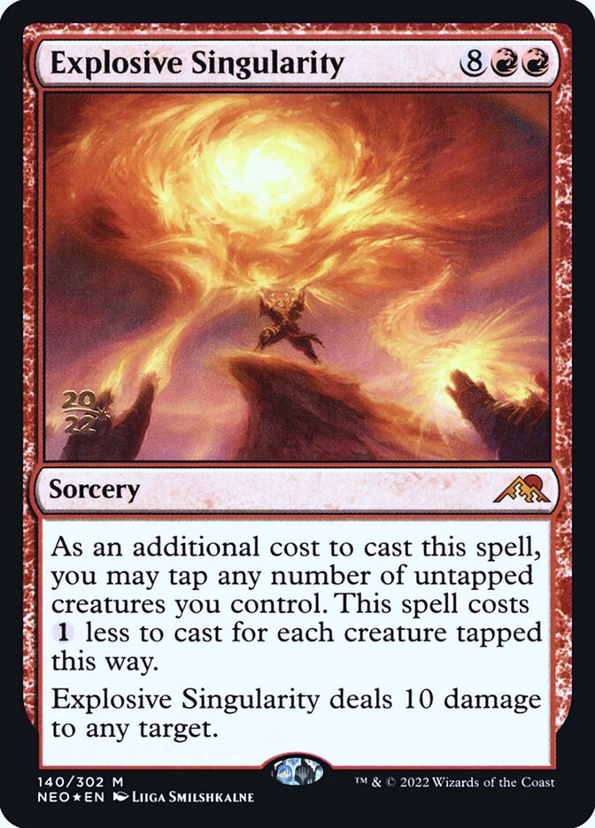 Explosive Singularity — Kamigawa: Neon Dynasty Promos 140s/148