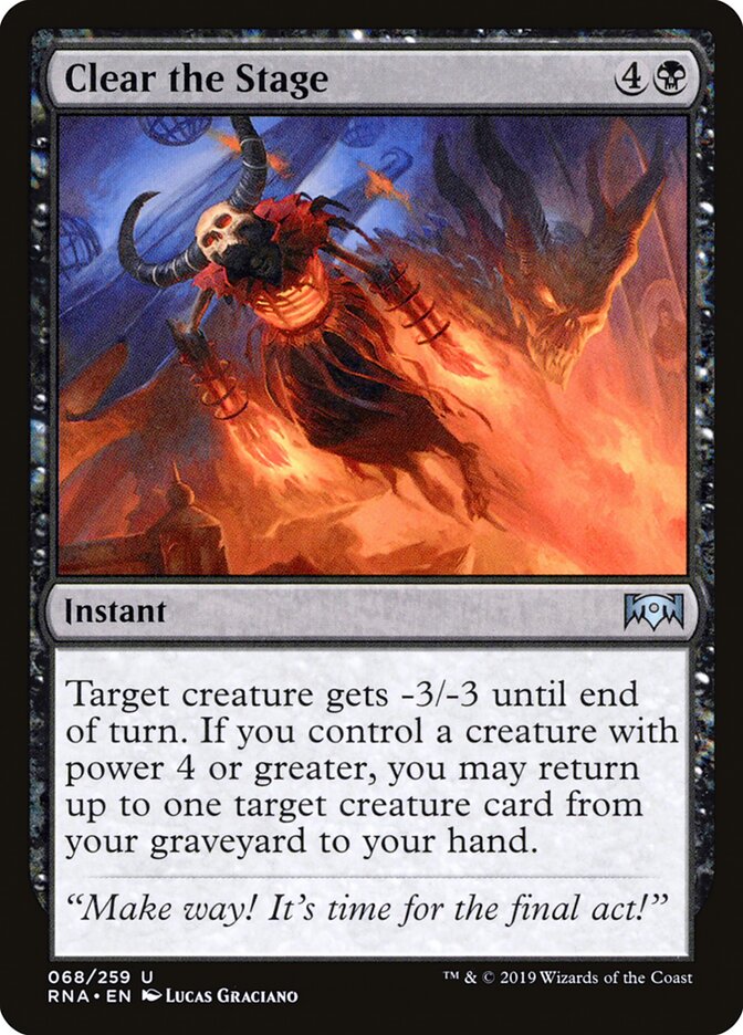 Clear the Stage — Ravnica Allegiance 68/273