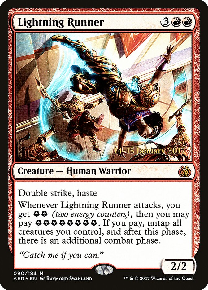 Lightning Runner — Aether Revolt Promos 90s/65