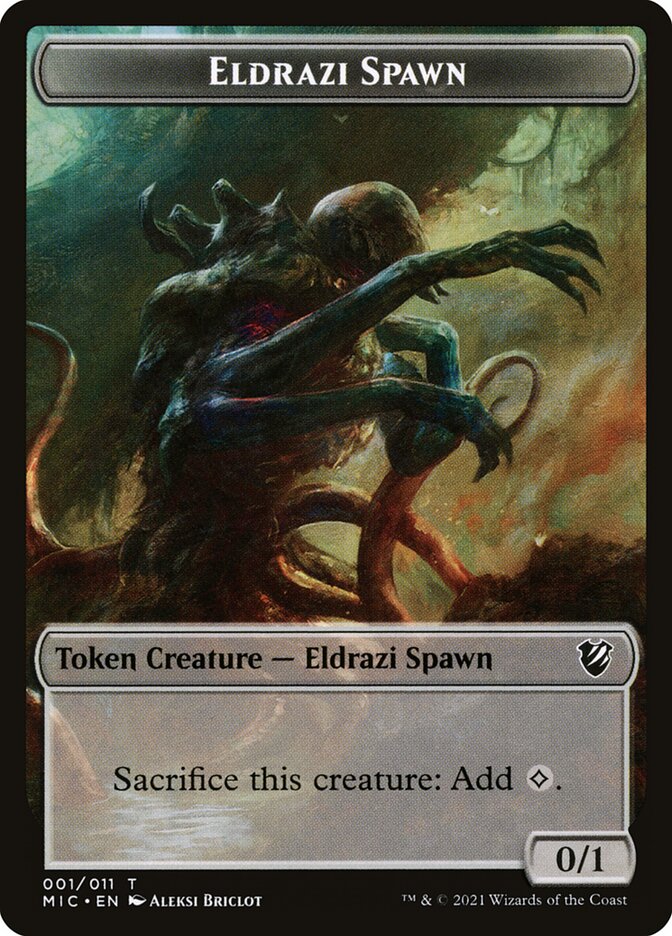 Eldrazi Spawn — Midnight Hunt Commander Tokens 1/11