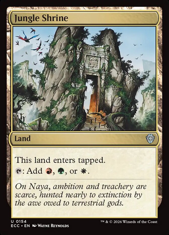 Jungle Shrine — Lorwyn Eclipsed Commander 154/176