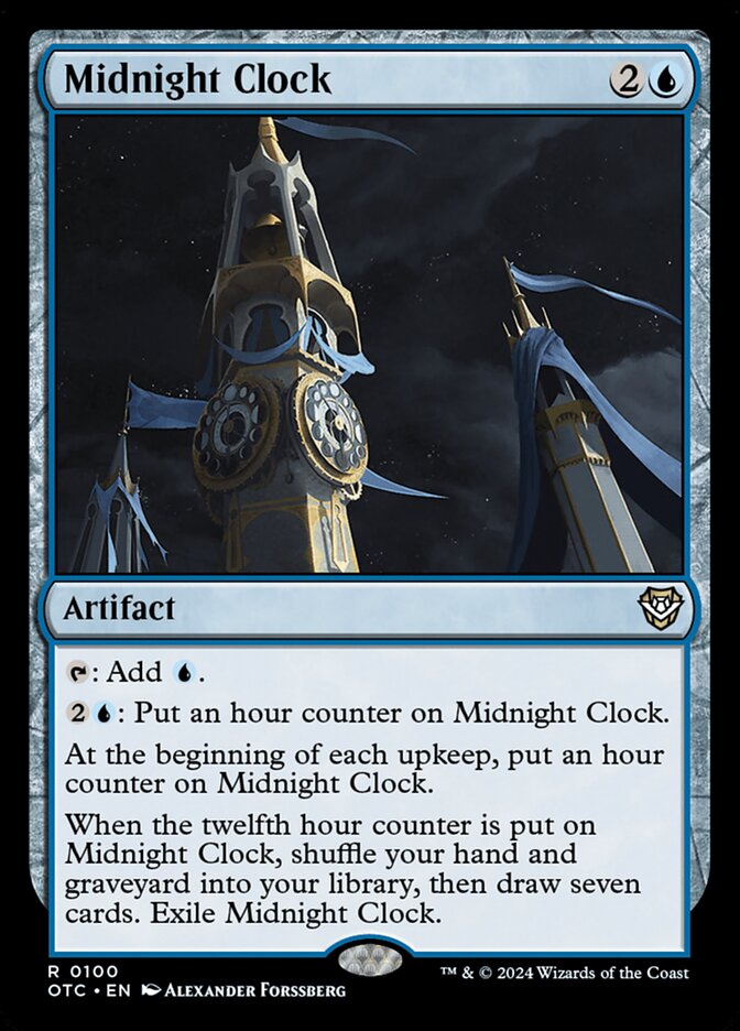 Midnight Clock — Outlaws of Thunder Junction Commander 100/342