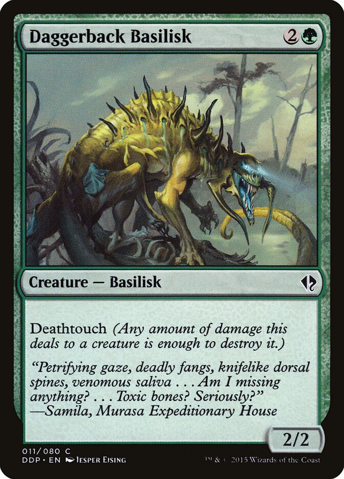 Daggerback Basilisk — Duel Decks: Zendikar vs. Eldrazi 11/80