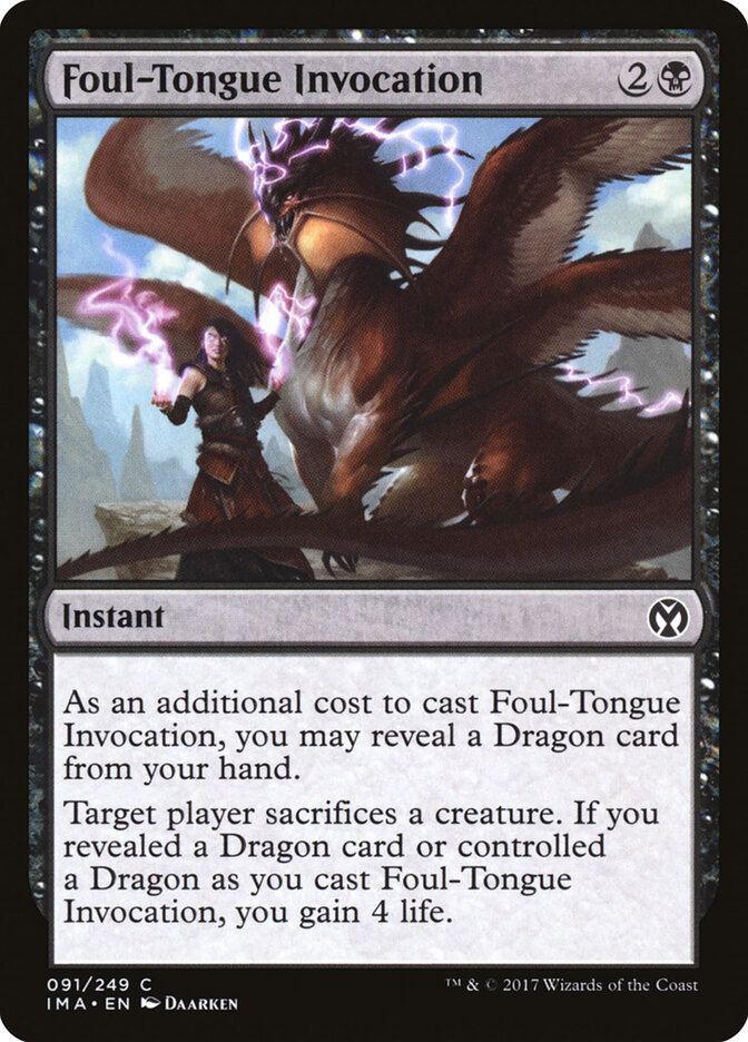 Foul-Tongue Invocation — Iconic Masters 91/249