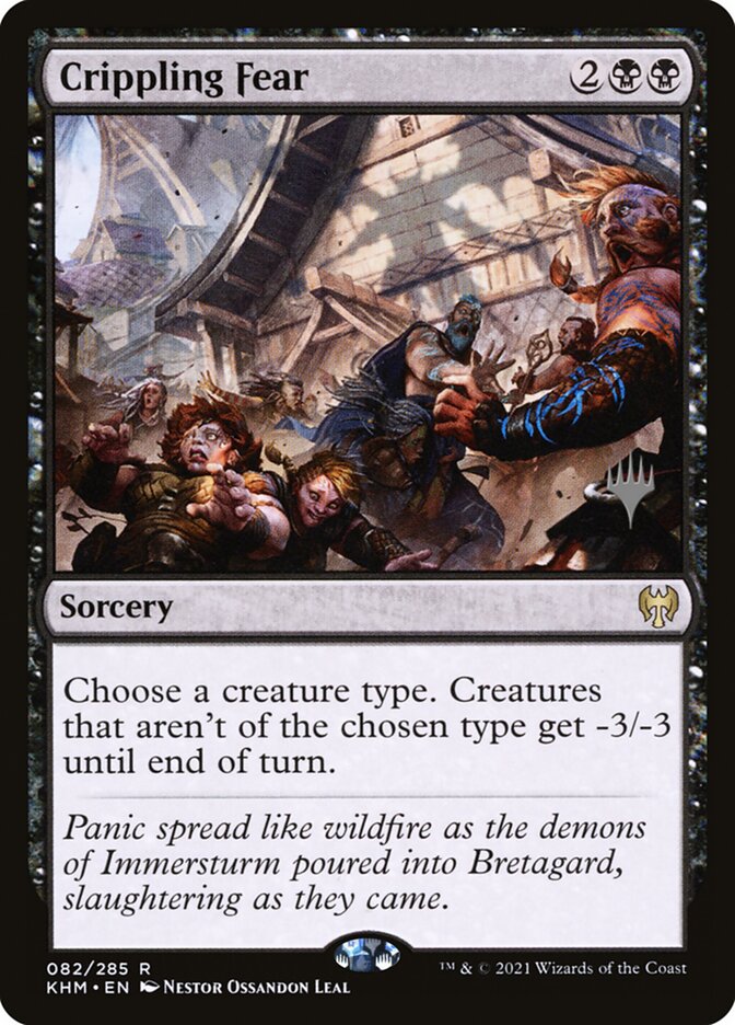 Crippling Fear — Kaldheim Promos 82p/158