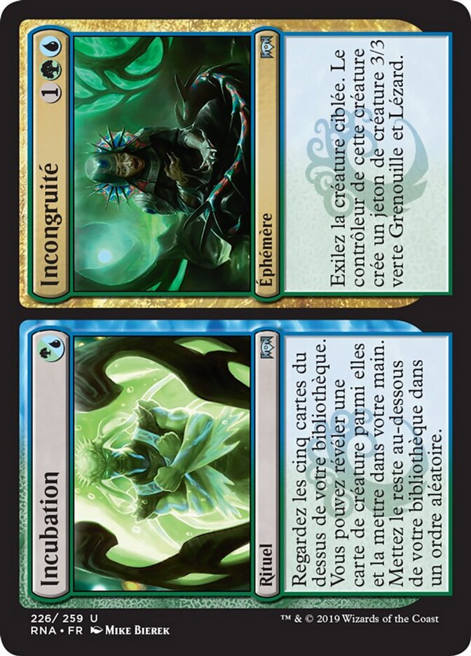 Incubation // Incongruité — Ravnica Allegiance 226/273