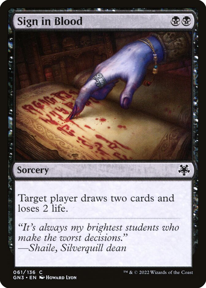 Sign in Blood — Game Night: Free-for-All 61/135