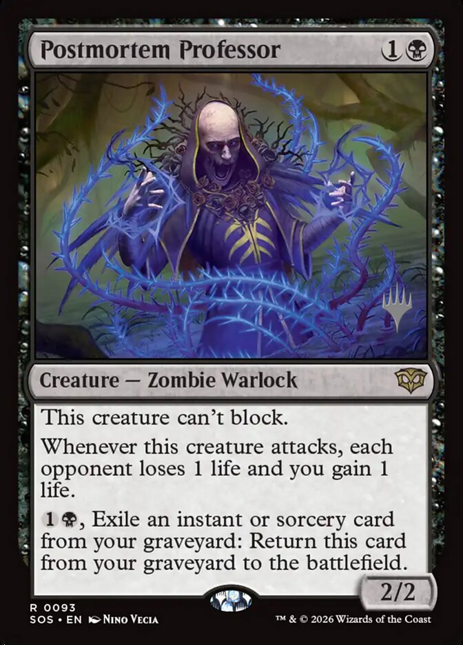 Postmortem Professor — Secrets of Strixhaven Promos 93p/80