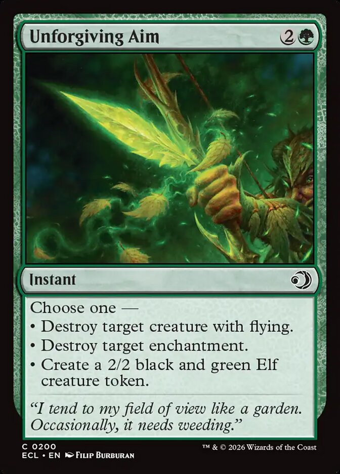 Unforgiving Aim — Lorwyn Eclipsed 200/408
