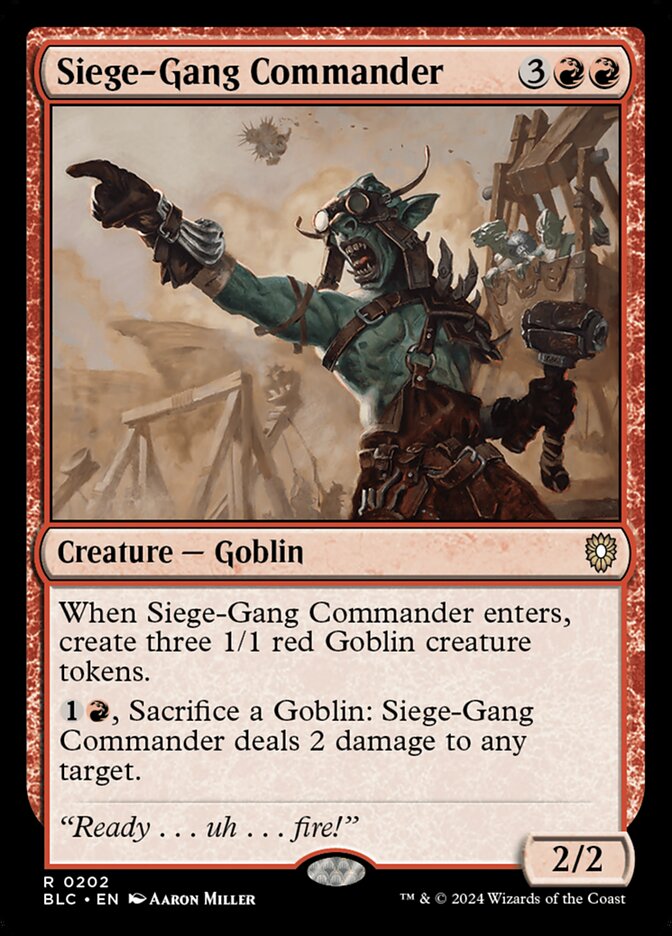 Commandant des assiégeants — Bloomburrow Commander 202/356