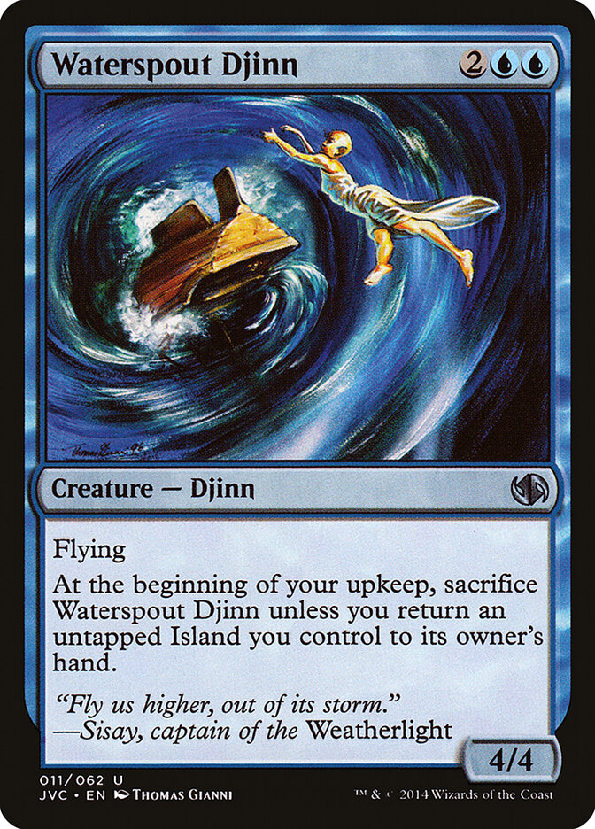 Waterspout Djinn — Duel Decks Anthology: Jace vs. Chandra 11/62