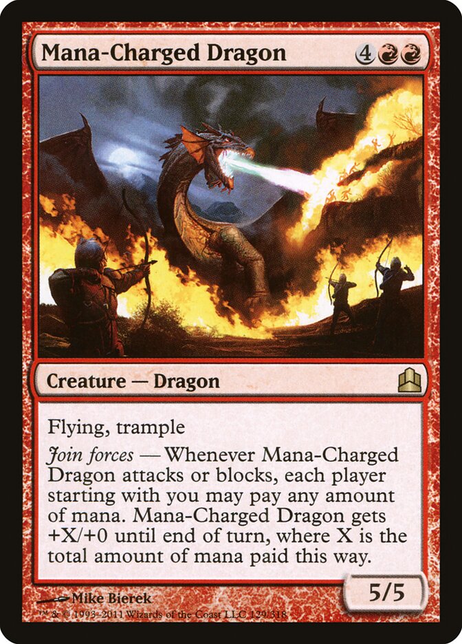 Mana-Charged Dragon — Commander 2011 129/318