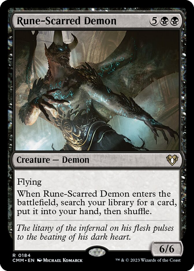 Rune-Scarred Demon — Commander Masters 184/1067