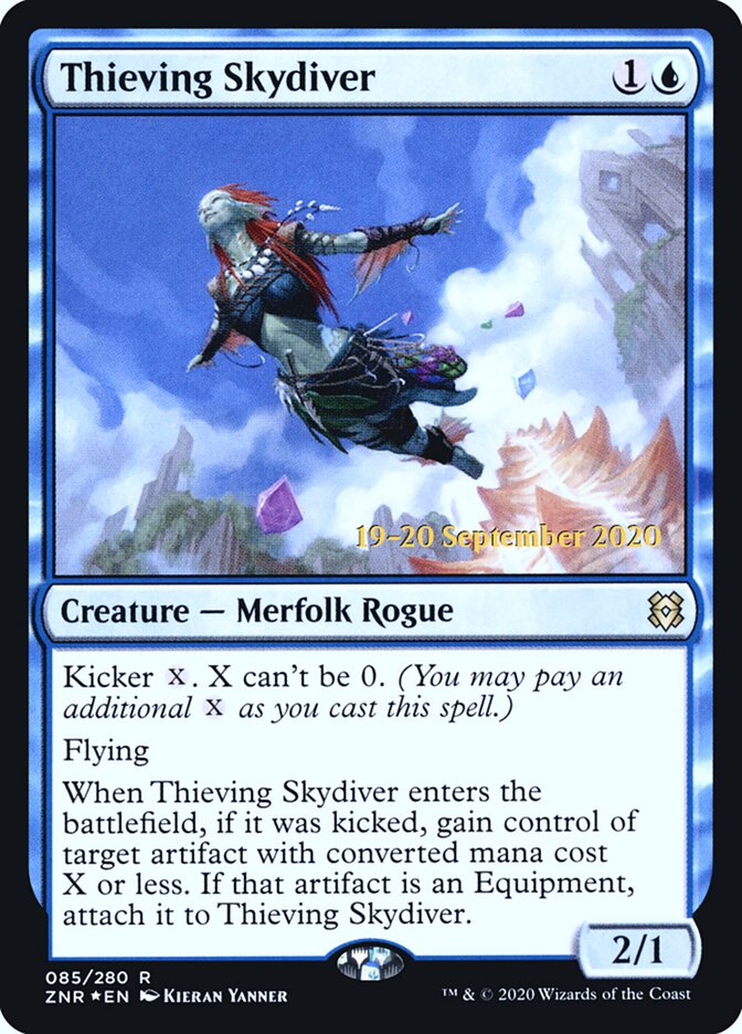 Thieving Skydiver — Zendikar Rising Promos 85s/153