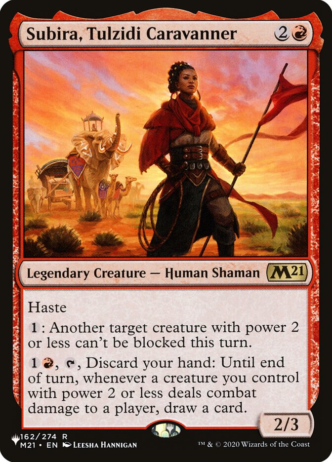Subira, Tulzidi Caravanner — The List M21-162/5581