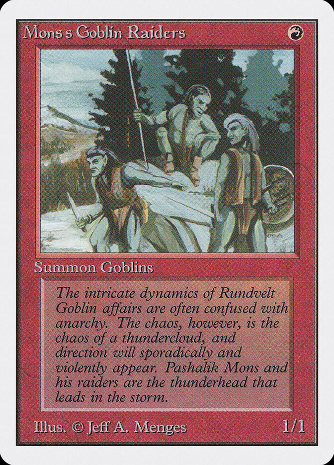 Mons's Goblin Raiders — Unlimited Edition 165/302