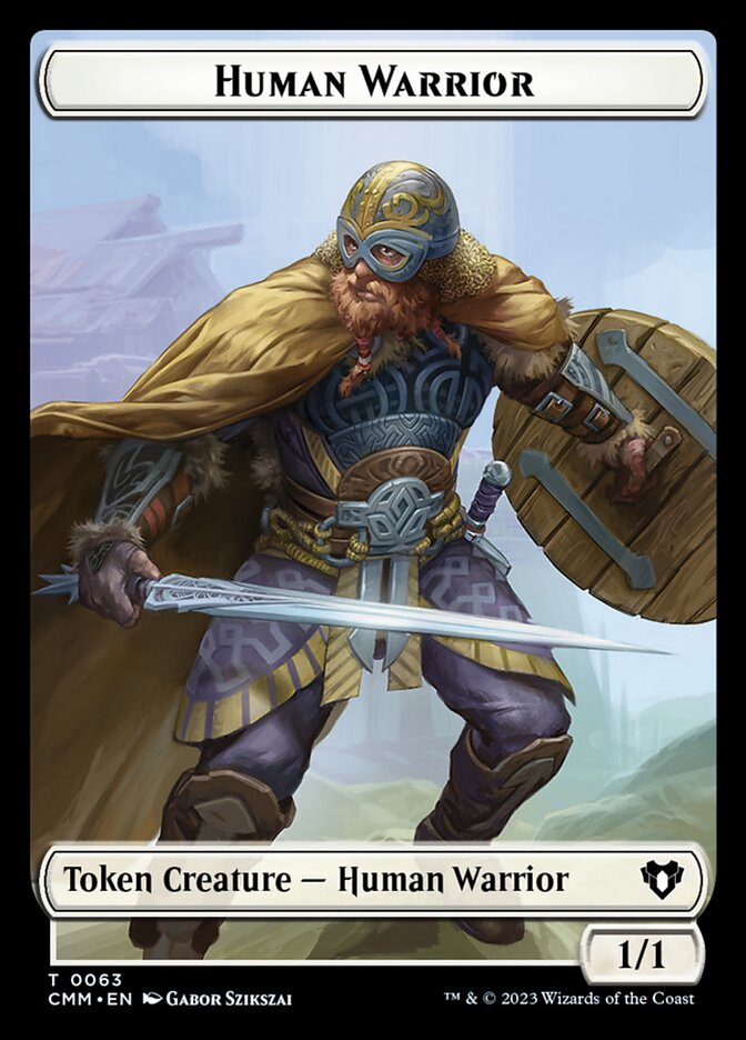 Human Warrior — Commander Masters Tokens 63/81