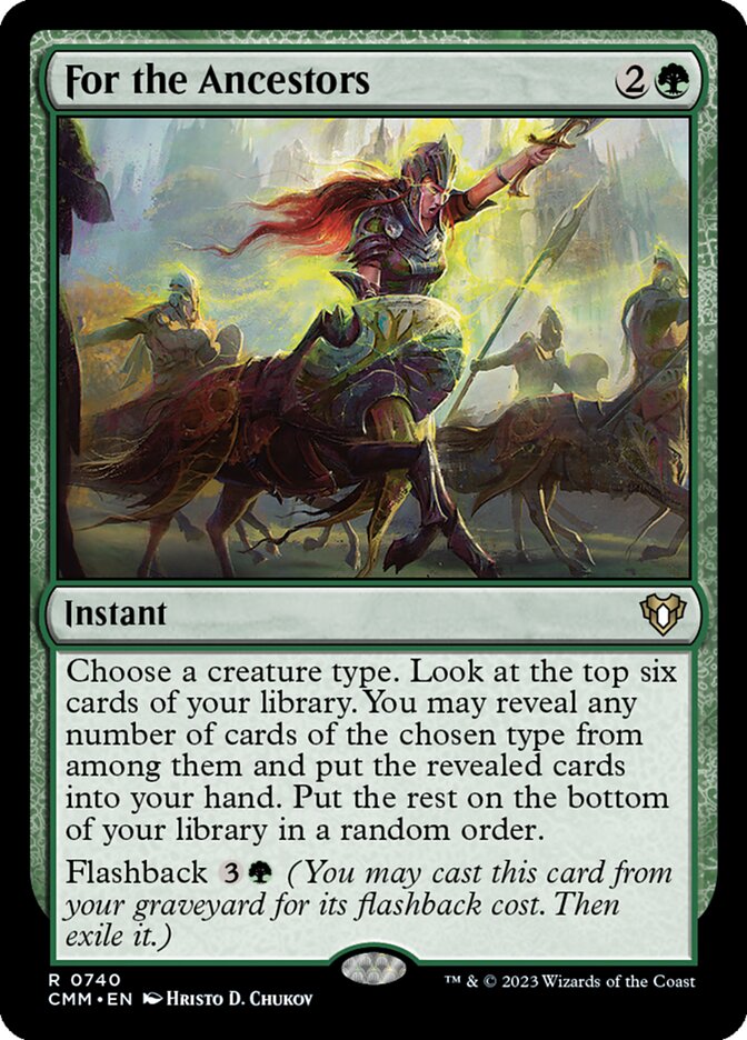 For the Ancestors — Commander Masters 740/1067