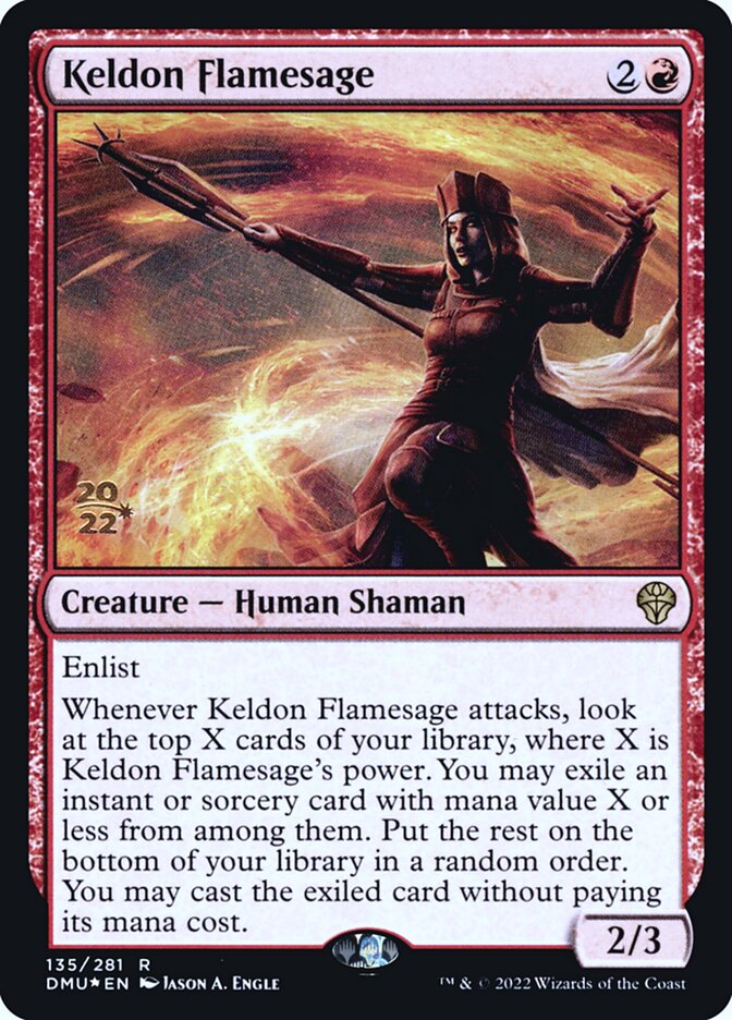 Keldon Flamesage — Dominaria United Promos 135s/161
