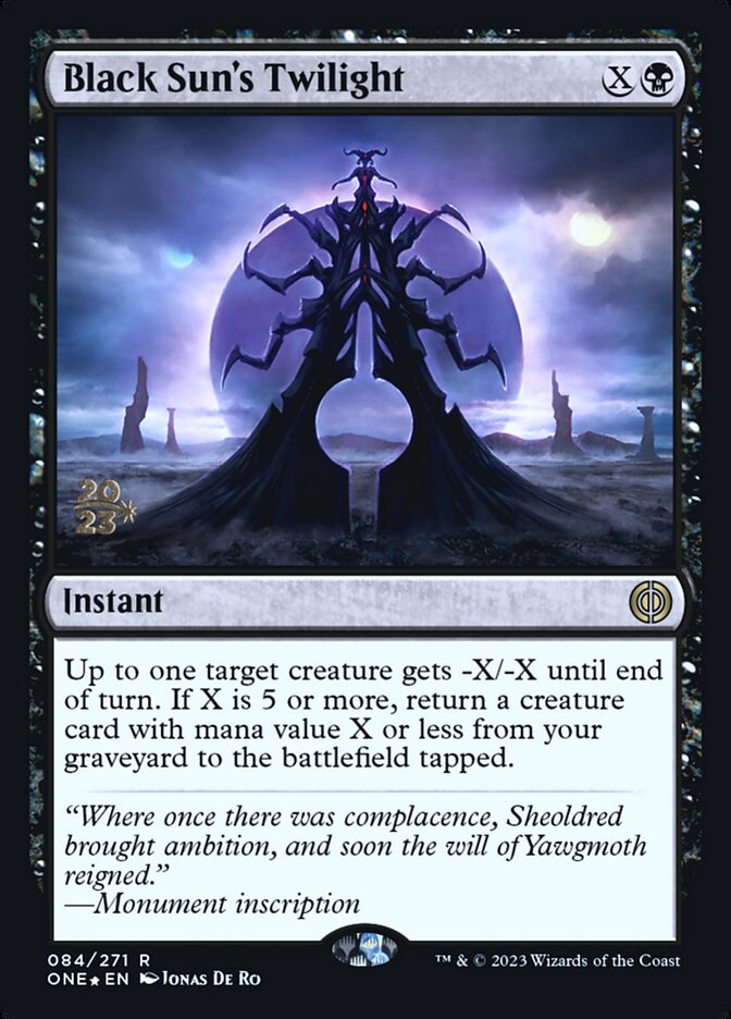 Black Sun's Twilight — Phyrexia: All Will Be One Promos 84s/160