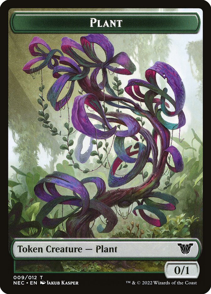 Plant — Neon Dynasty Commander Tokens 9/12