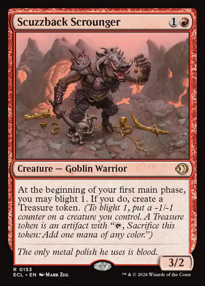 Scuzzback Scrounger — Lorwyn Eclipsed 153/408